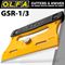 OLFA Professional Glass Scraper S/steel Blade 120mmx18mm Inc 4 Blades